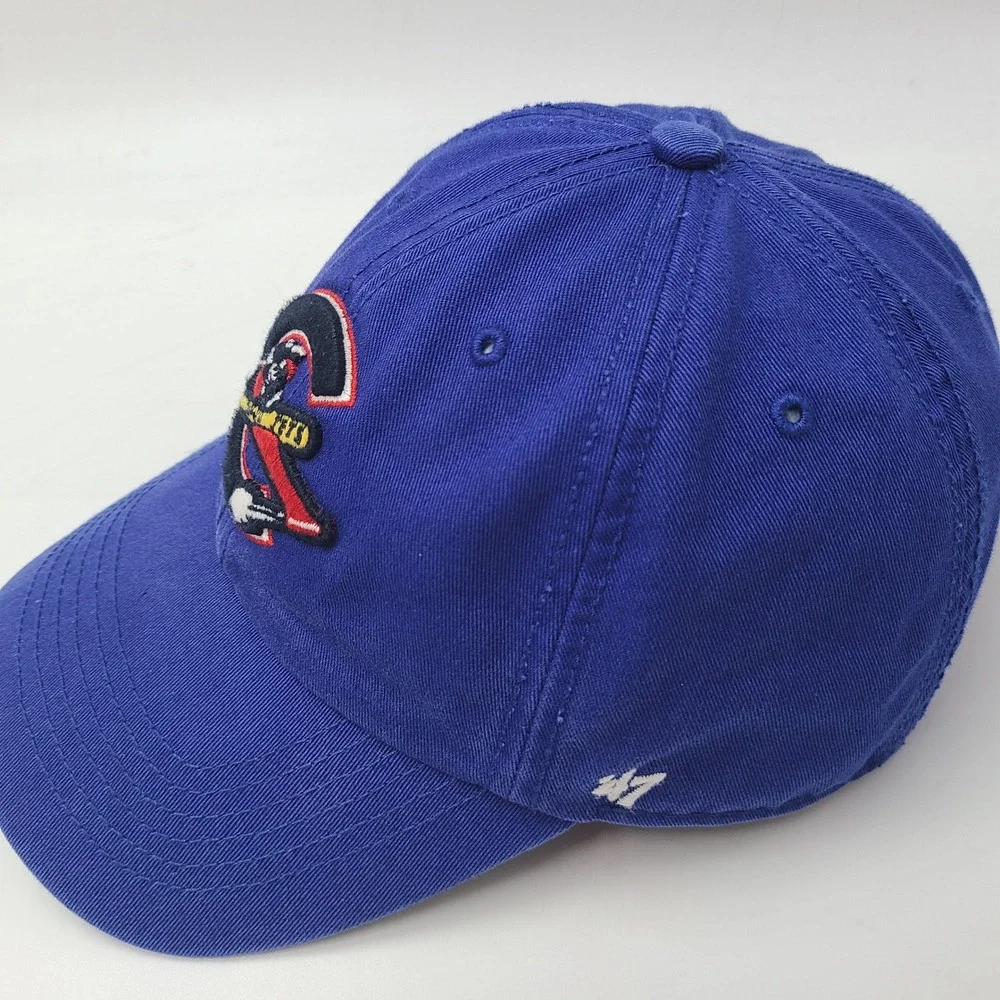 Columbus Jets Hat Fitted M 47 Brand Franchise Blue Red MiLB Baseball Defunct Men